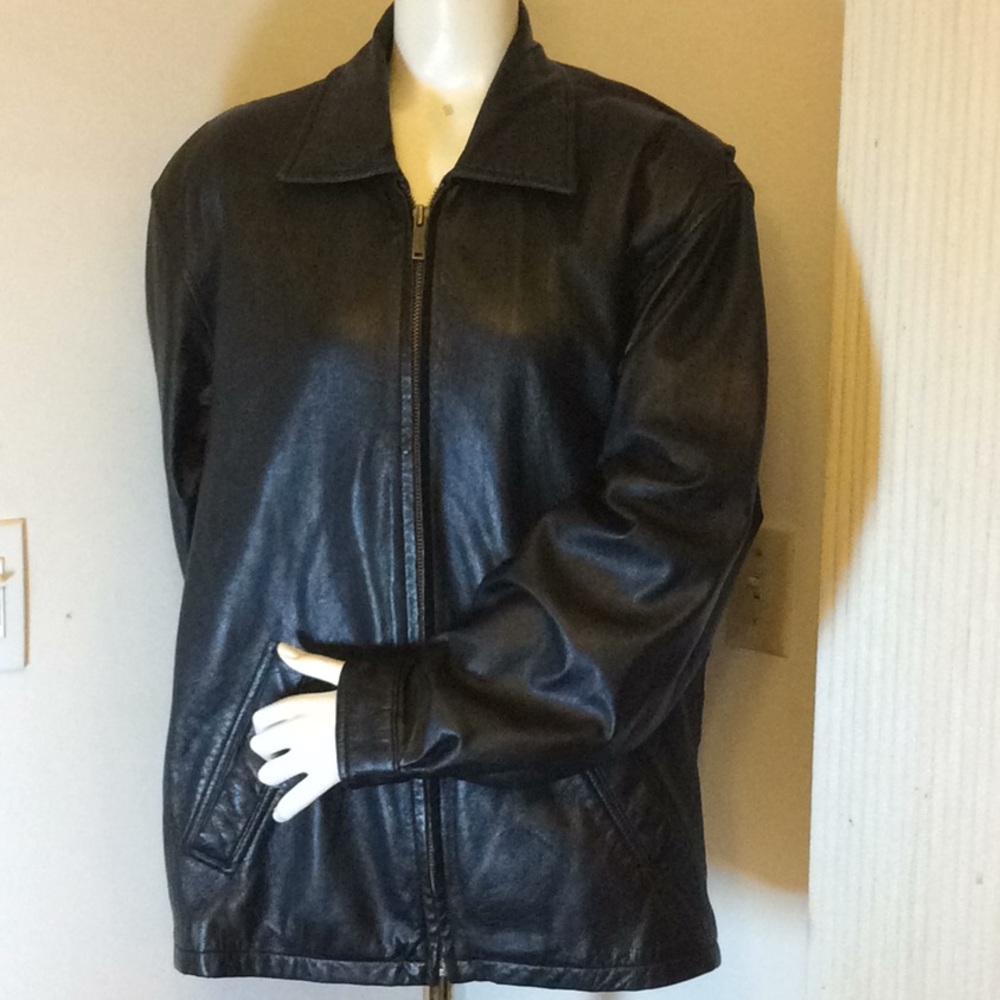 MENS BLACK LEATHER JACKET